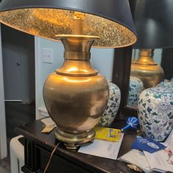 antique brass table lamp