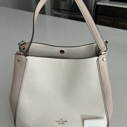 Cream Two Tone Leather Kate Spade Purse
