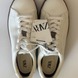 Zara New White Sneakers For Women
