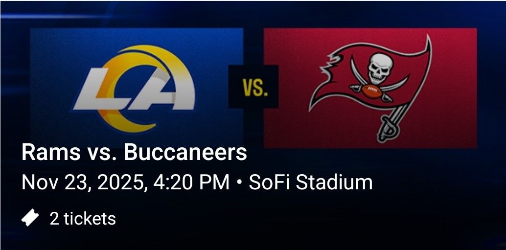 Rams Vs Bucs!! SOFI STADIUM