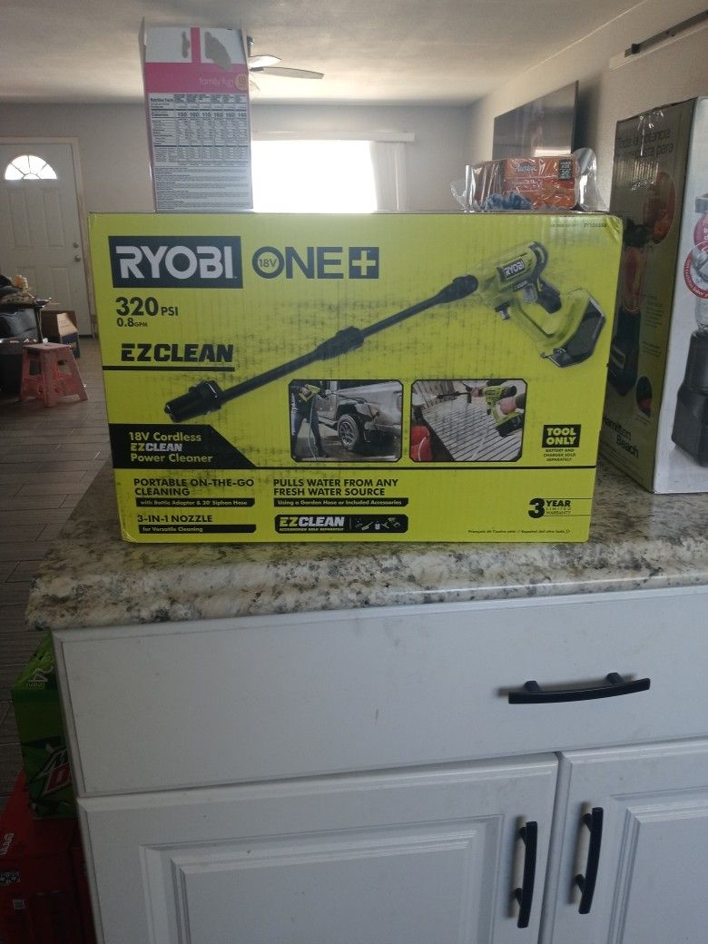 Ryobi Cordless Power Washer.
