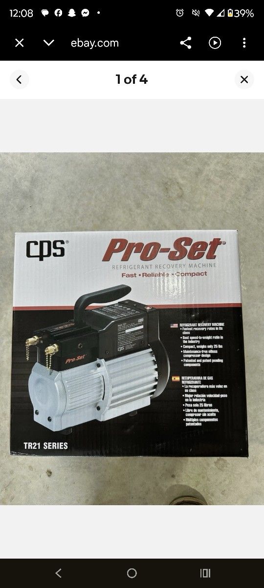 Refrigerant Recovery Machine