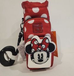 Disney Parks Minnie Mouse Water Bottle Lug Bag