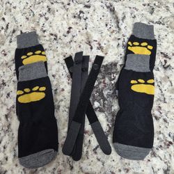 Anti Slip Dog Socks Sz L