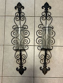 Wall Candle Sconces Set of 2
