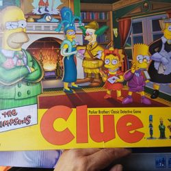 Simpsons Clue Board Game