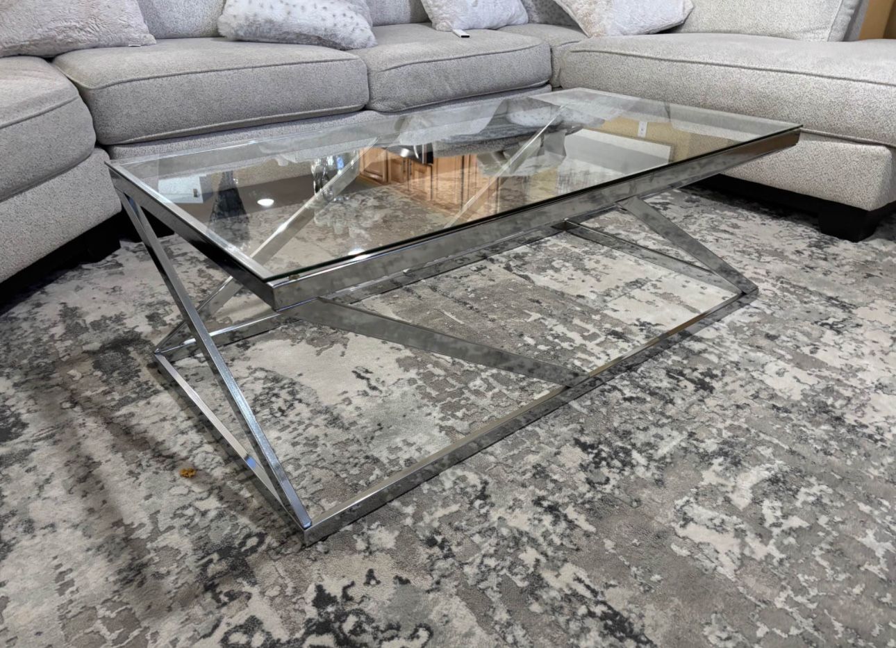Glass Coffee Table Set 3
