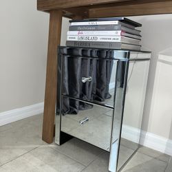 Mirrored Night Stand / End Table