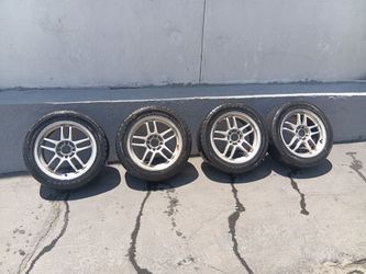 JDM Racing Heart CP-035 15inch 100x4 Complete Set EK9 DC2‼️ TYPE R‼️ Rims Wheels