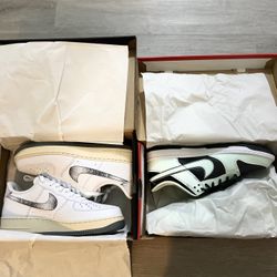 Both Size 9M- Air Force 1 50th Anniversary/ Nike Dunk Low