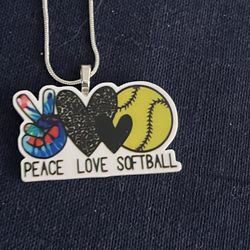Softball Necklace 