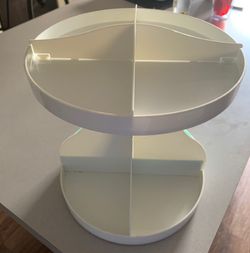 Rotating 2 level organizer