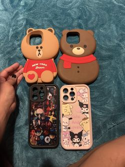 Selling 2 Teddy Bears Case For iPhone 14 Pro Max And 15 Pro Max