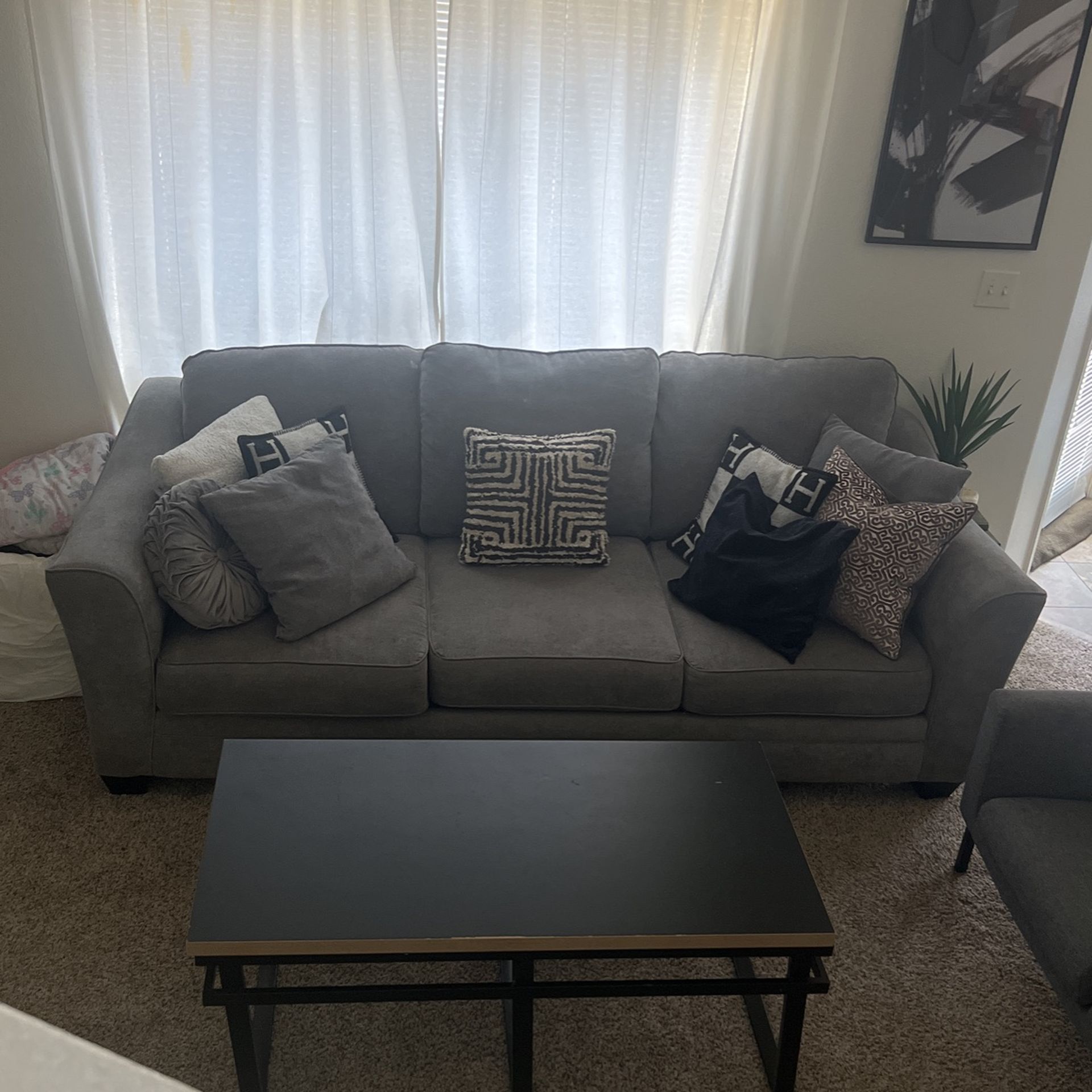 Living Spaces Large Sectional Couch