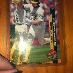 nolan ryan card & mark mc gwire card bundle 
