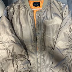 Gold bomber jacket