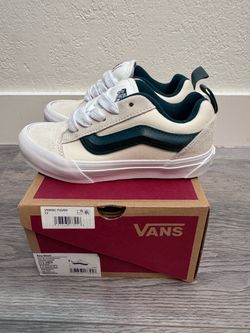 Brand New in Box - Vans Unisex Kids' Knu Skool Retro Sport Green/Marshma Canvas Trainers