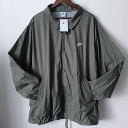 XXL Nike Men's Club Coaches Jacket Olive Green