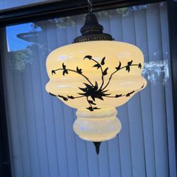 Vintage Mid-Century Hanging Swag Lamp WORKS