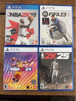 4 Games NBA 2K18 2K24 2K25 FIFA 23 - PS4 PS5