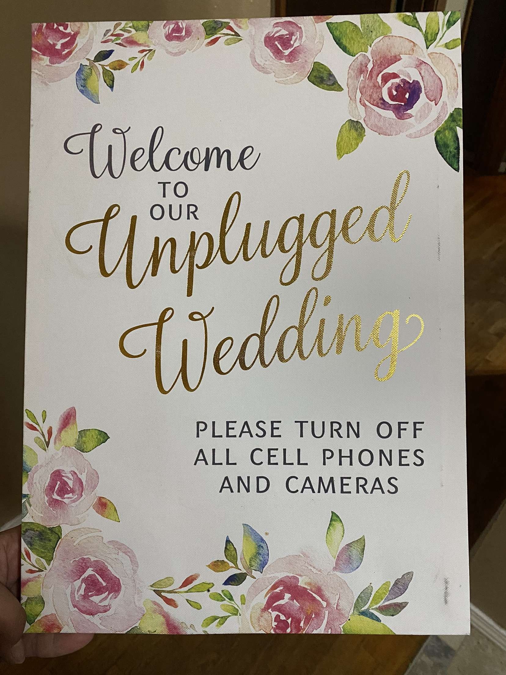 Wedding sign