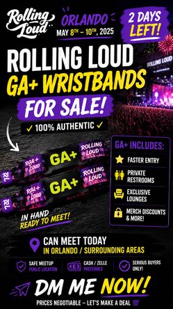 Rolling Loud Wrist Bands