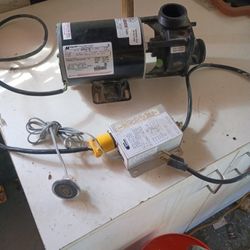 Hot Tub,  Jacuzzi Pump With Switch  Just Plug It In And Turn It On