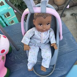 Pretend Baby Swing & Stroller 