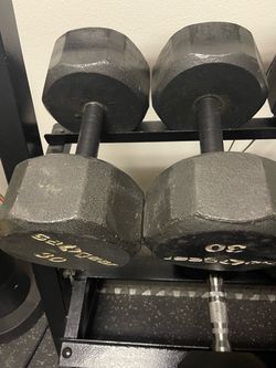 Gold's Gym 30 lb Hex Dumbbells Pair