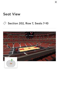4 tickets to Chicago Bulls vs LA Clippers Friday January 25, 2019