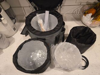 CVNC CRYSTAL SINGING BOWLS SET of 3  6" 7" 8"
Frosted White Quartz Chakra Set of 3 with Carry Case Bag for Sound Healing Yoga and Meditation