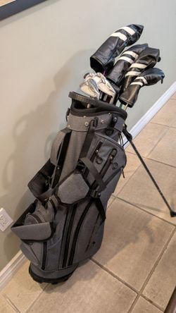 RH MINT HONMA TOUR WORLD TW 747/737 DRIVER/ TW 737 IRON SET/ NEW MEN'S PGM PERIMU STAND BAG