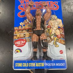 LJN WWE Superstars Series 2 “Stone Cold”  Steve Austin 1980s Retro
