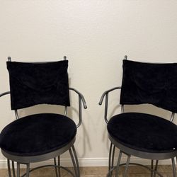 Black & Silver Stools