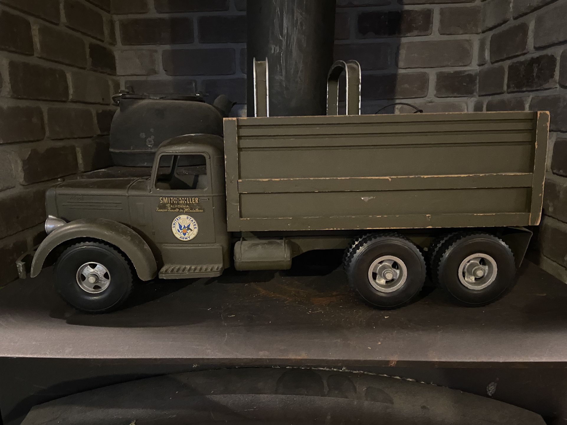 Vintage 1950s Smith and Miller Toy Army truck