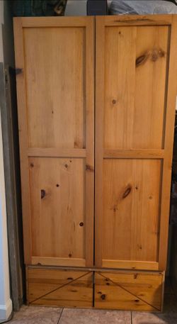 Real wood armoir