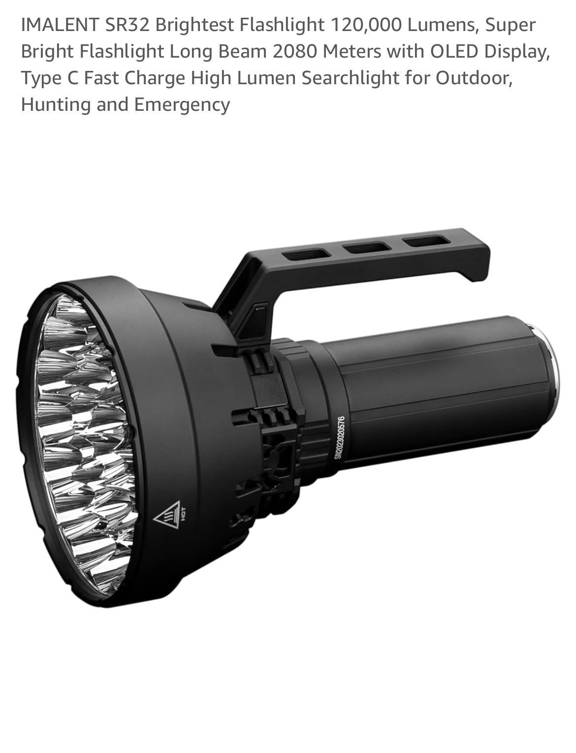 IMALENT SR32 Brightest Flashlight 120,000 Lumens