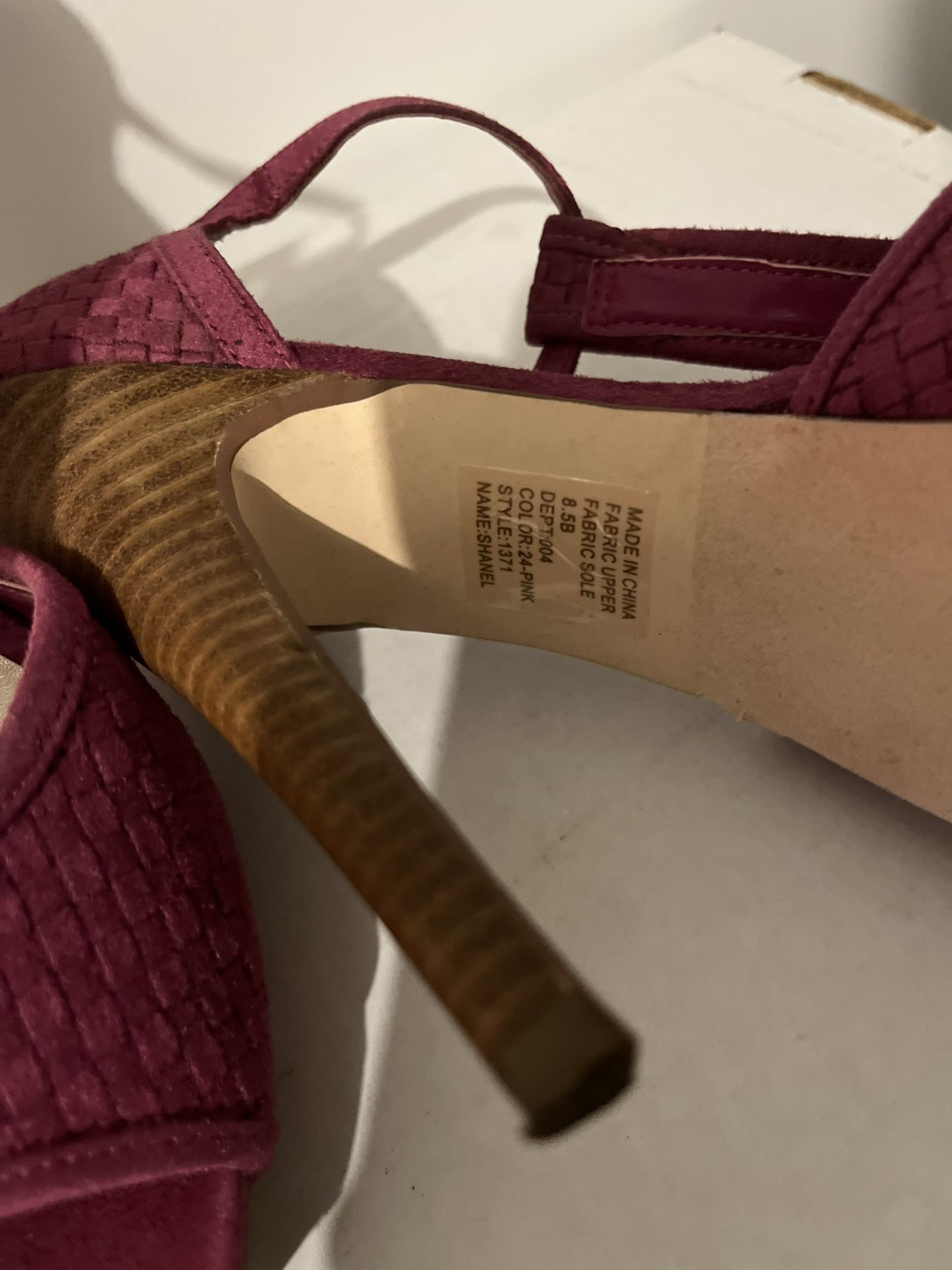 Pink shoes, size 9