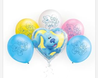 BRAND NEW!! Blue's Clues Set Of 6 Balloons