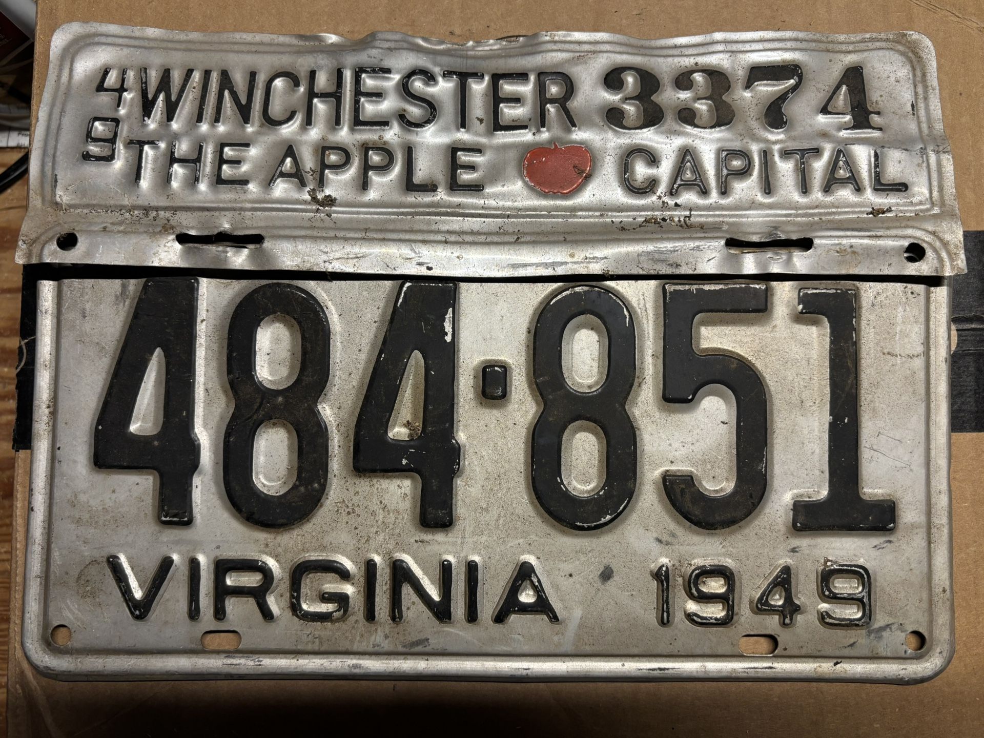 1949 Vintage Plate.