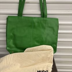 Hobo Green Leather Tote Bag