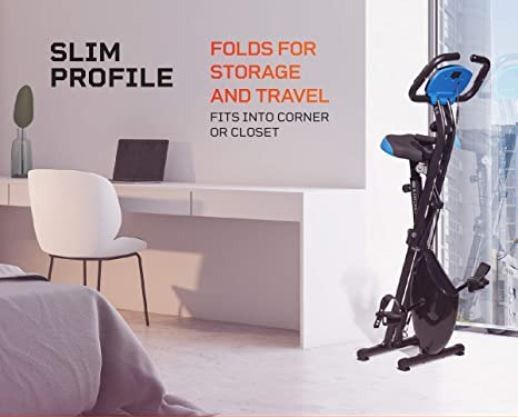 Exercise Whenever You Are With Slim Profile & Foldable Exercise Bike!