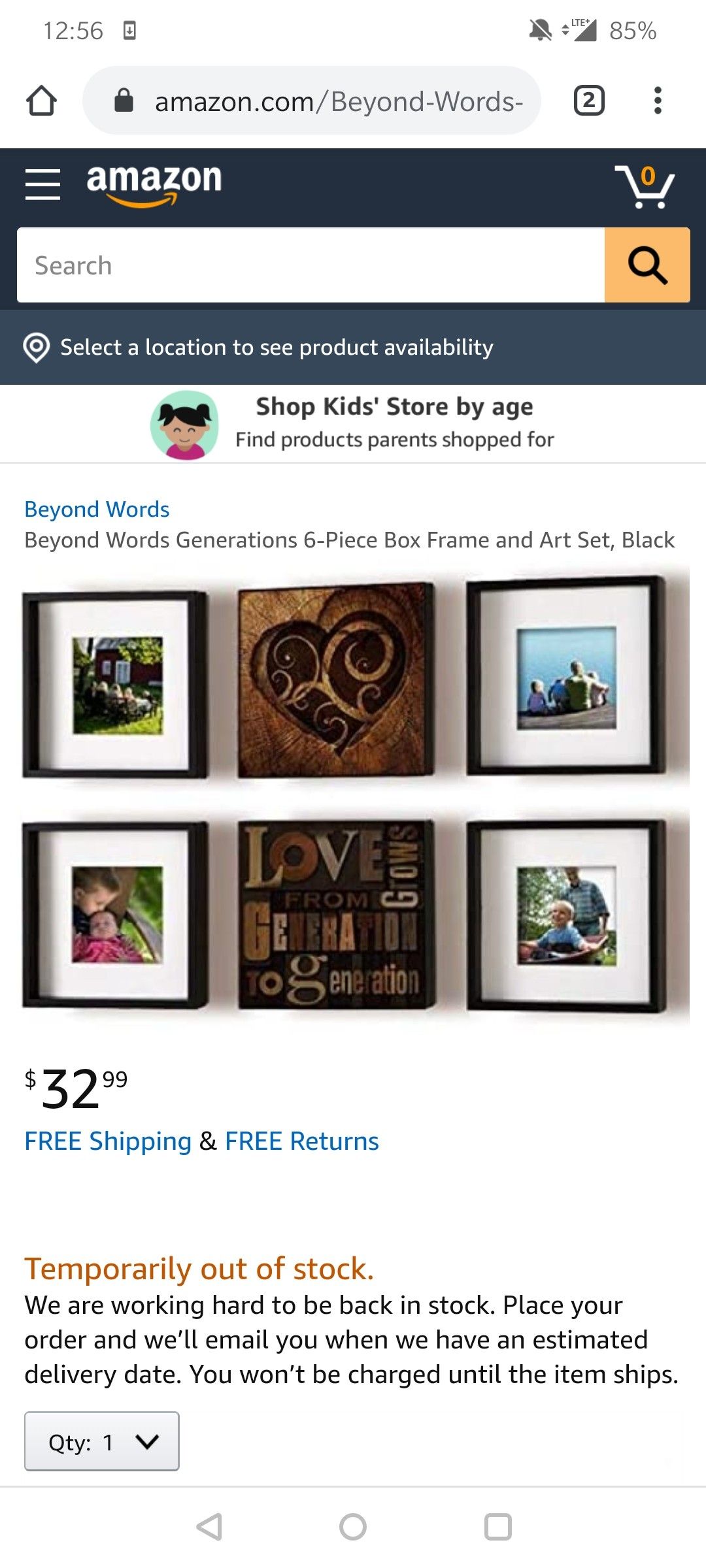 6 Photo frames