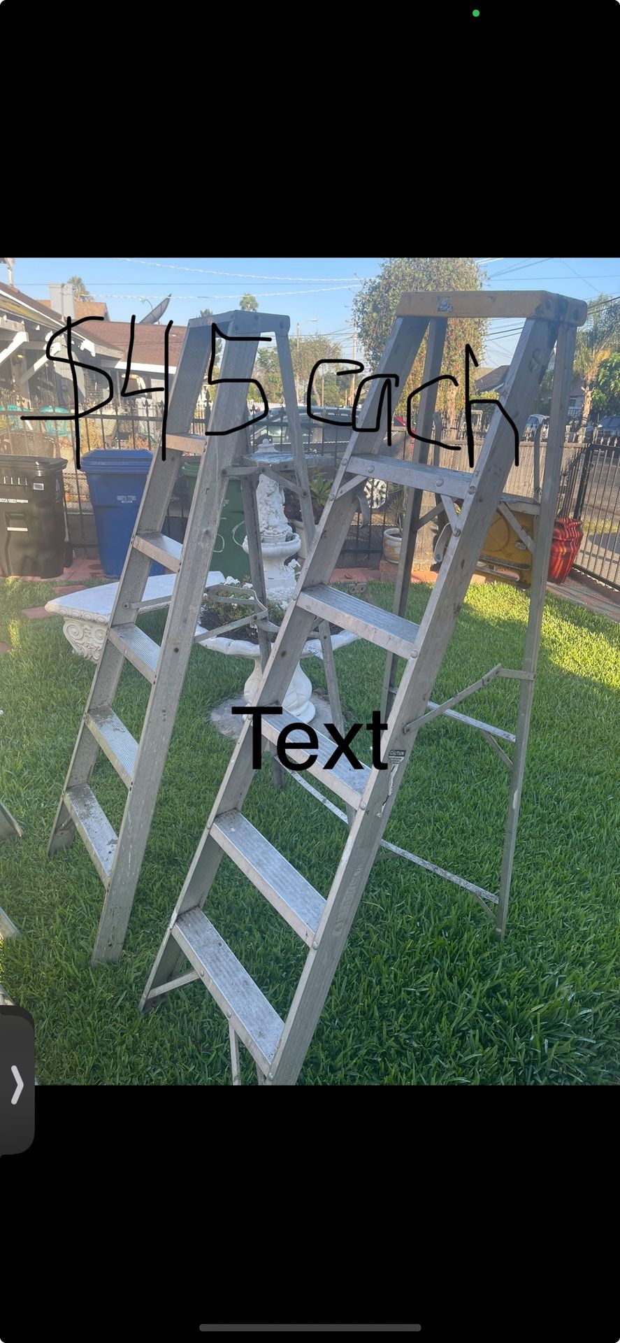 Good And Excellent Condition Aluminum Ladders