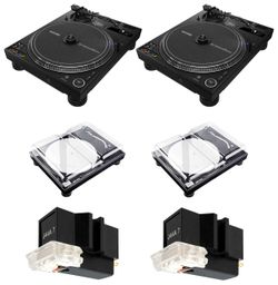 Pioneer DJ PLX-CRSS12 Hybrid Turntable Pkg w/ Decksaver Cover - Kit