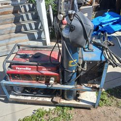 175 Miller Wire Feed Mig Welder With Bottle And Generator 