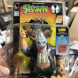 McFarlane Spawn Violator Clown Action Figure Series 1 w Spawn #1 Comic New Read