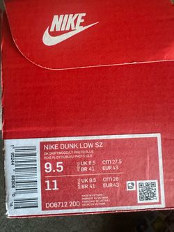 Nike dunk low Dk Driftwood/Photo Blue size 9.5 M