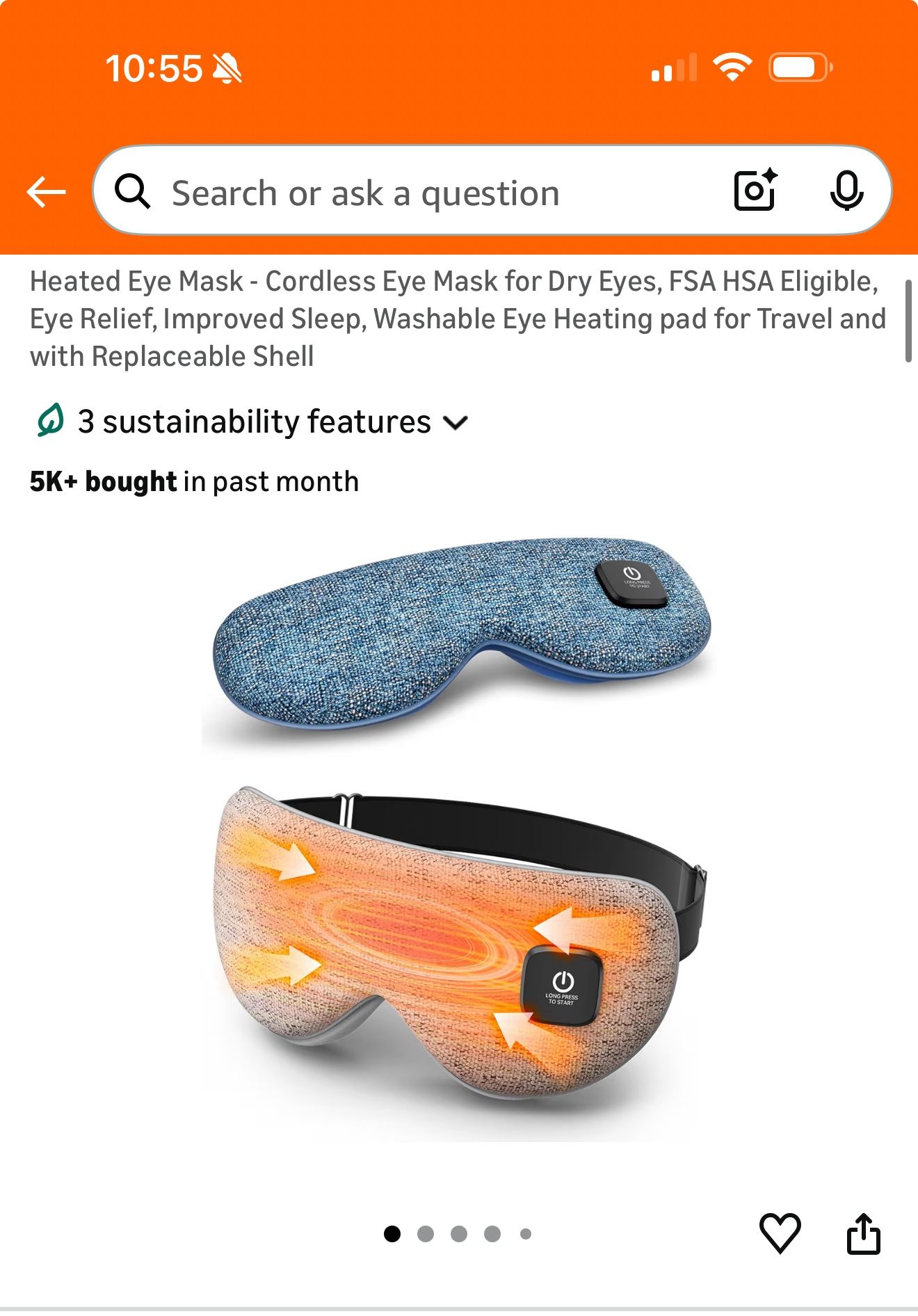 Heated Eye Mask 