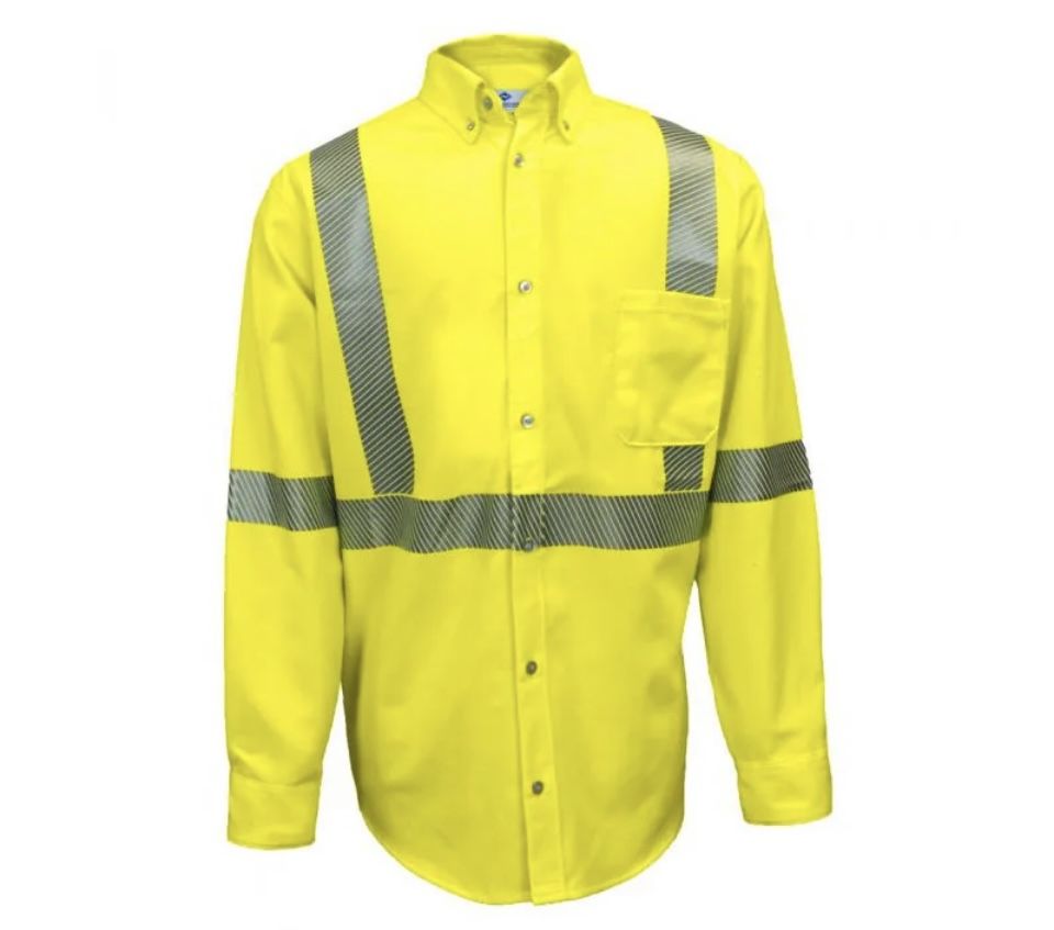 VIZABLE FR Class 3 CAT 2 Ultrasoft Button Down Work Shirt